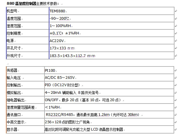 880控制器技術(shù)參數(shù)1